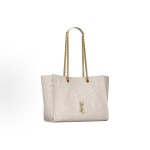 SAINT LAURENT Niki metal logo single-shoulder bag for regular women in white